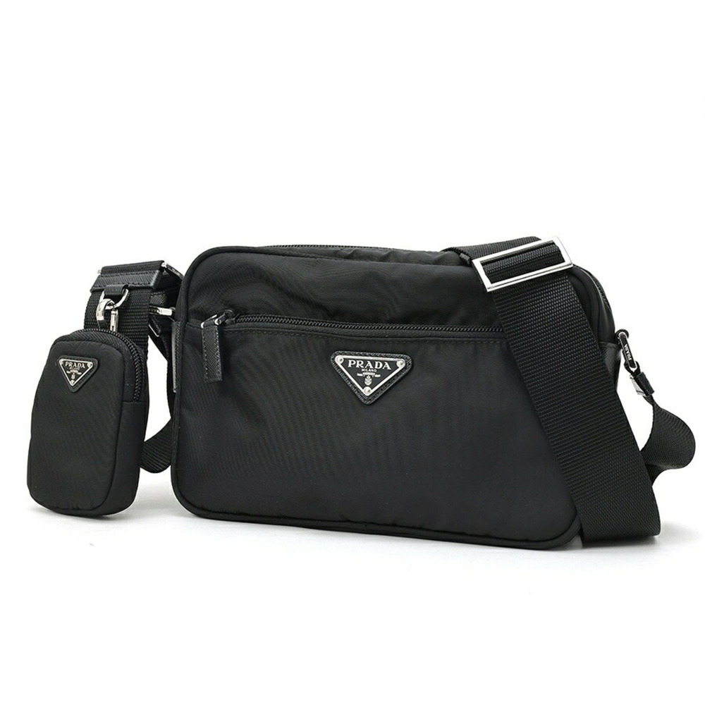 Prada PRADA Re-Nylon Shoulder Bag Camera 1BC167 Nylon Black